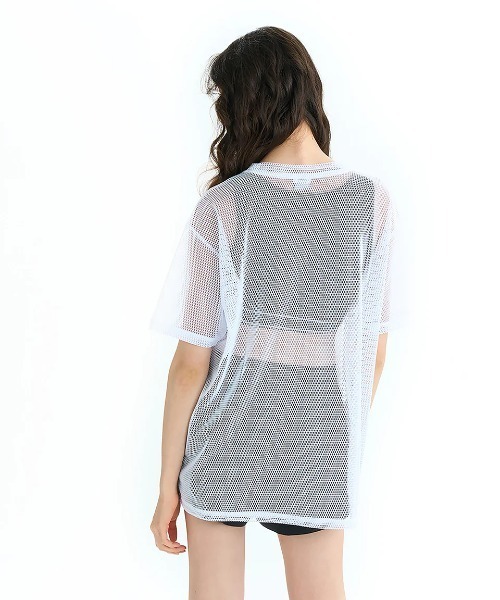 RVCA(ルーカ)の「RVCA レディース ARCH RVCA MESH TEE Tシャツ 【2025年夏モデル】/ルーカロゴメッシュ半袖Tシャツ(Tシャツ/カットソー・レディース・ホワイト/ブラック・SMALL/MEDIUM)」の11枚目の写真