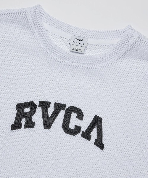 RVCA(ルーカ)の「RVCA レディース ARCH RVCA MESH TEE Tシャツ 【2025年夏モデル】/ルーカロゴメッシュ半袖Tシャツ(Tシャツ/カットソー・レディース・ホワイト/ブラック・SMALL/MEDIUM)」の8枚目の写真