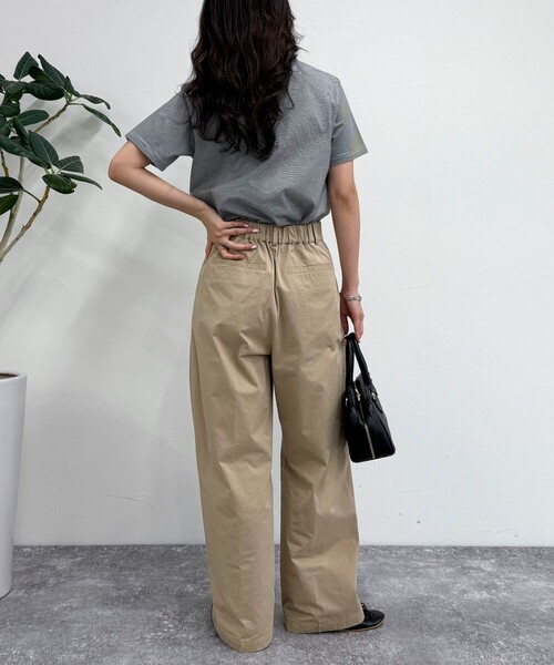 fredy emue（フレディエミュ）の「ハートFR刺繍ヘンリーTシャツ（Tシャツ/カットソー・レディース・オフホワイト/ホワイト系その他/ブルー系その他/ネイビー・38）」の7枚目の写真