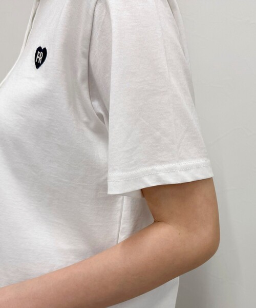 fredy emue（フレディエミュ）の「ハートFR刺繍ヘンリーTシャツ（Tシャツ/カットソー・レディース・オフホワイト/ホワイト系その他/ブルー系その他/ネイビー・38）」の20枚目の写真