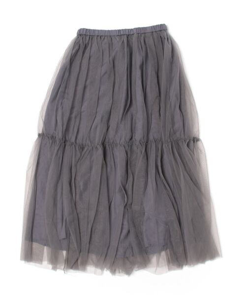 aimoha(アイモハ)の「ボリュームチュールティアードスカート(スカート・レディース・ブラック/ライトベージュ/ホワイト/グレー・FREE)」の12枚目の写真