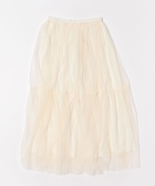 aimoha(アイモハ)の「ボリュームチュールティアードスカート(スカート・レディース・ブラック/ライトベージュ/ホワイト/グレー・FREE)」の11枚目の写真