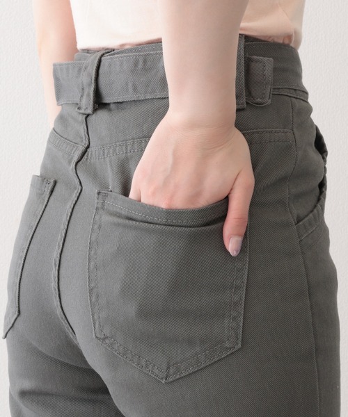 Lace Ladies(レースレディース)の「ハトメ ベルト付き ハイウエスト フレア カーゴパンツ(カーゴパンツ・レディース・アイボリー/グレー・XS/S/M/L/XL)」の19枚目の写真