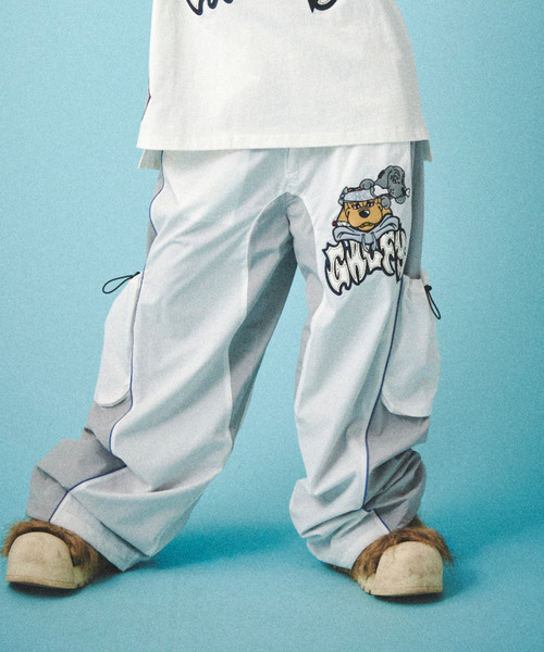 GALFY（ガルフィー）の「『GALFY/ガルフィー』病みに争いしサイバーパンツ【Z】【Z】（その他パンツ・レディース・オフホワイト/グレー/ブラック・XL/L）」の5枚目の写真