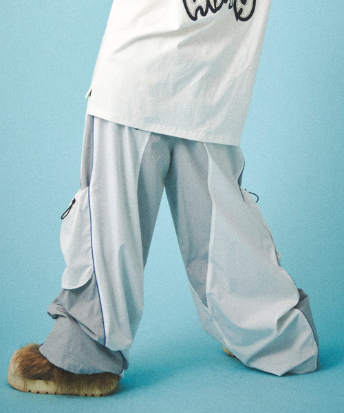 GALFY（ガルフィー）の「『GALFY/ガルフィー』病みに争いしサイバーパンツ【Z】【Z】（その他パンツ・レディース・オフホワイト/グレー/ブラック・XL/L）」の6枚目の写真