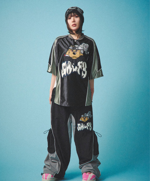 GALFY（ガルフィー）の「『GALFY/ガルフィー』病みに争いしサイバーパンツ【Z】【Z】（その他パンツ・レディース・オフホワイト/グレー/ブラック・XL/L）」の11枚目の写真