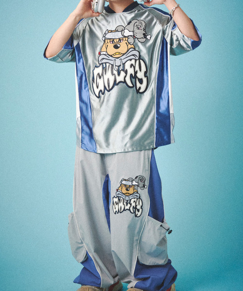 GALFY（ガルフィー）の「『GALFY/ガルフィー』病みに争いしサイバーパンツ【Z】【Z】（その他パンツ・レディース・オフホワイト/グレー/ブラック・XL/L）」の16枚目の写真