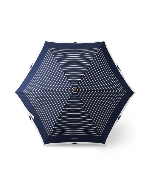 MACKINTOSH PHILOSOPHY(マッキントッシュ フィロソフィー)の「Cleric Collar Umbrella ミニ(折りたたみ傘・レディース・ダークネイビー/ベージュ/グレー系その他・FREE)」の6枚目の写真