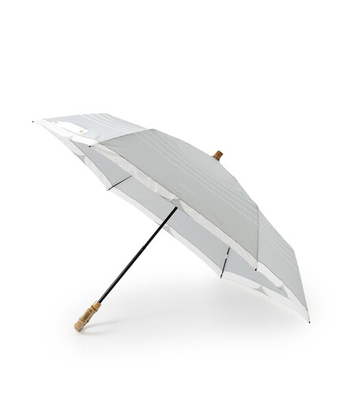 MACKINTOSH PHILOSOPHY(マッキントッシュ フィロソフィー)の「Cleric Collar Umbrella ミニ(折りたたみ傘・レディース・ダークネイビー/ベージュ/グレー系その他・FREE)」の5枚目の写真