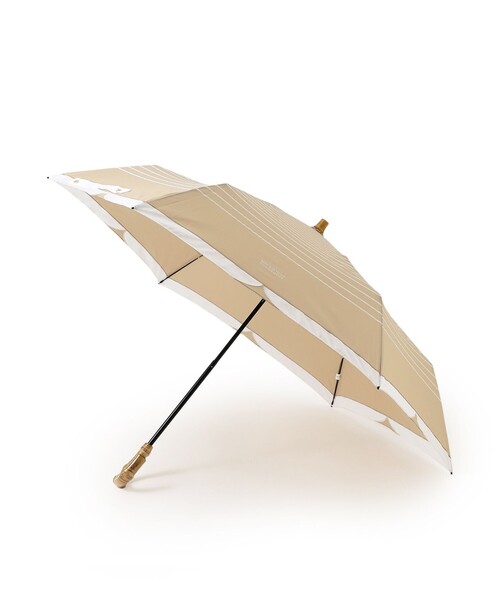 MACKINTOSH PHILOSOPHY(マッキントッシュ フィロソフィー)の「Cleric Collar Umbrella ミニ(折りたたみ傘・レディース・ダークネイビー/ベージュ/グレー系その他・FREE)」の7枚目の写真