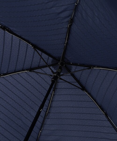 MACKINTOSH PHILOSOPHY(マッキントッシュ フィロソフィー)の「Cleric Collar Umbrella ミニ(折りたたみ傘・レディース・ダークネイビー/ベージュ/グレー系その他・FREE)」の8枚目の写真