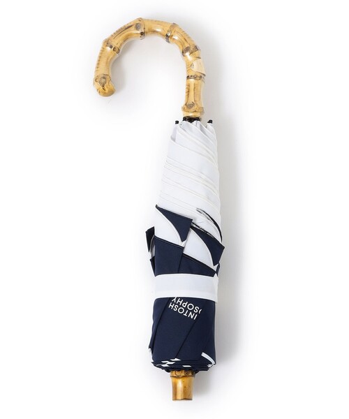 MACKINTOSH PHILOSOPHY(マッキントッシュ フィロソフィー)の「Cleric Collar Umbrella ミニ(折りたたみ傘・レディース・ダークネイビー/ベージュ/グレー系その他・FREE)」の11枚目の写真