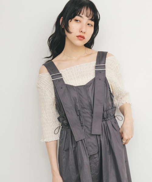 KBF（ケイビーエフ）の「コンパクトシャーリングブラウス（シャツ/ブラウス・レディース・アイボリー/ブラック/イエロー・ONE）」の5枚目の写真