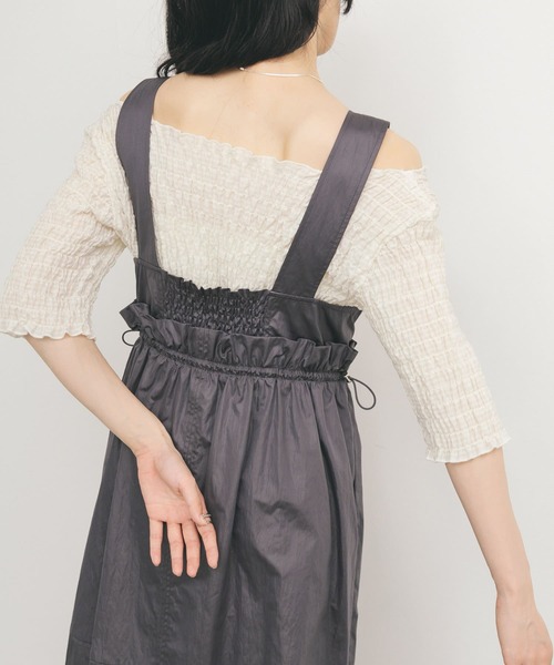 KBF（ケイビーエフ）の「コンパクトシャーリングブラウス（シャツ/ブラウス・レディース・アイボリー/ブラック/イエロー・ONE）」の8枚目の写真