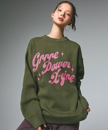 X-girl | GIRL POWER LOGO JACQUARD KNIT TOP(ニット/セーター)