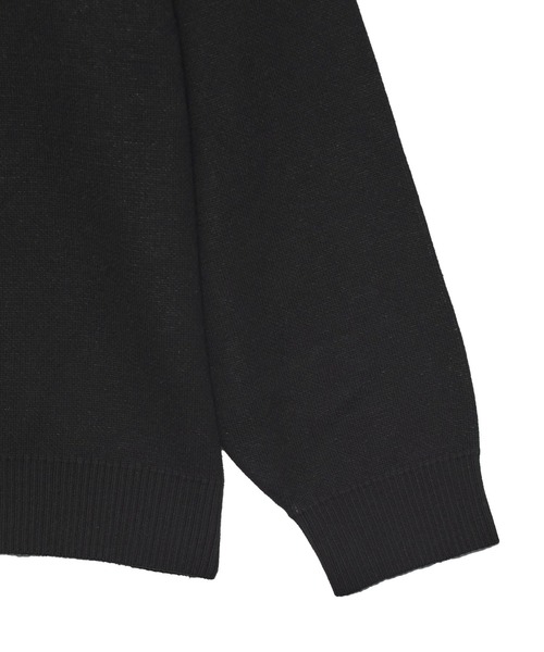 X-girl(エックスガール)の「GIRL POWER LOGO JACQUARD KNIT TOP(ニット/セーター・レディース・ブラック/ブラウン/オリーブ・ONE SIZE)」の7枚目の写真