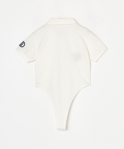 BEEDEN（ビーデン）の「POLO BODYSUITS（シャツ/ブラウス・レディース・ネイビー/ホワイト・FREE）」の8枚目の写真