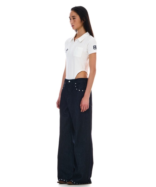 BEEDEN（ビーデン）の「POLO BODYSUITS（シャツ/ブラウス・レディース・ネイビー/ホワイト・FREE）」の15枚目の写真