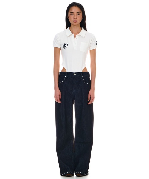 BEEDEN（ビーデン）の「POLO BODYSUITS（シャツ/ブラウス・レディース・ネイビー/ホワイト・FREE）」の21枚目の写真