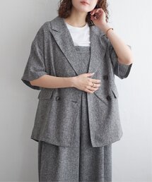 サマーツィードハーフスリーブジャケット