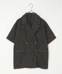 サマーツィードハーフスリーブジャケット