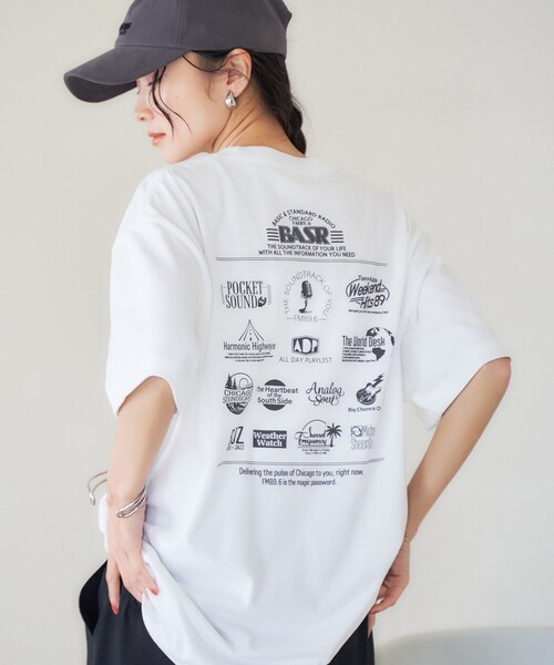 coen（コーエン）の「ROCK STANLEY（ロックスタンレー）別注 RADIO-Tシャツ（Tシャツ/カットソー・レディース・オフホワイト/ダークグレー/ネイビー/その他2/その他3/その他1・M/L）」の4枚目の写真