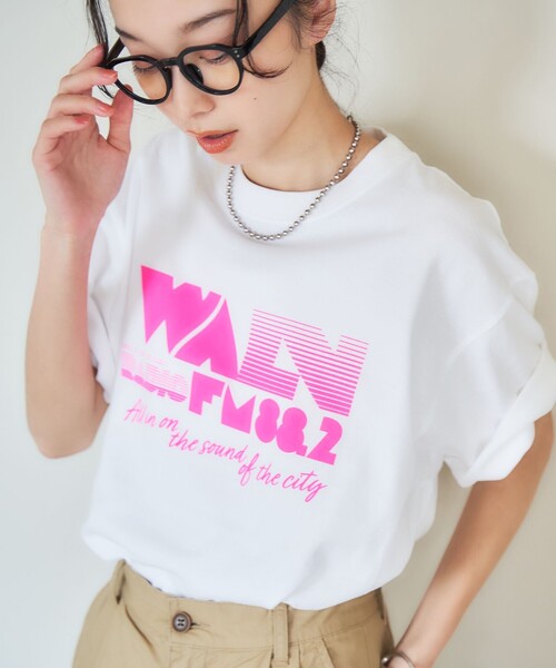 coen（コーエン）の「ROCK STANLEY（ロックスタンレー）別注 RADIO-Tシャツ（Tシャツ/カットソー・レディース・オフホワイト/ダークグレー/ネイビー/その他2/その他3/その他1・M/L）」の5枚目の写真