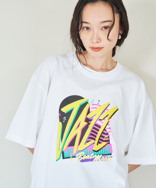 coen（コーエン）の「ROCK STANLEY（ロックスタンレー）別注 RADIO-Tシャツ（Tシャツ/カットソー・レディース・オフホワイト/ダークグレー/ネイビー/その他2/その他3/その他1・M/L）」の2枚目の写真