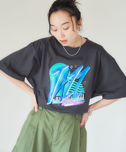 coen（コーエン）の「ROCK STANLEY（ロックスタンレー）別注 RADIO-Tシャツ（Tシャツ/カットソー・レディース・オフホワイト/ダークグレー/ネイビー/その他2/その他3/その他1・M/L）」の13枚目の写真