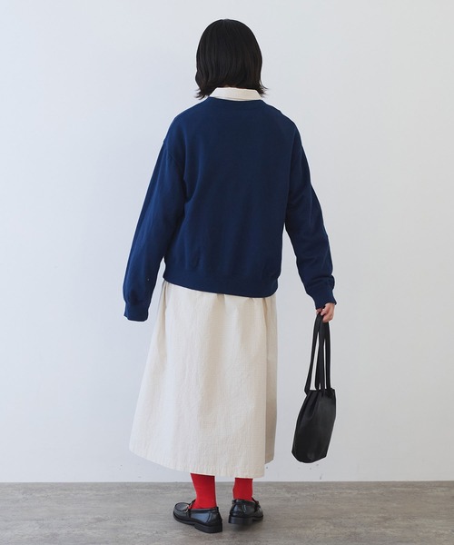 bulle de savon 30/10 コーマ裏毛 子ひつじ刺繍 スウェット 30/10 コーマ裏毛 子ひつじ刺繍 スウェット（スウェット）｜bulle de