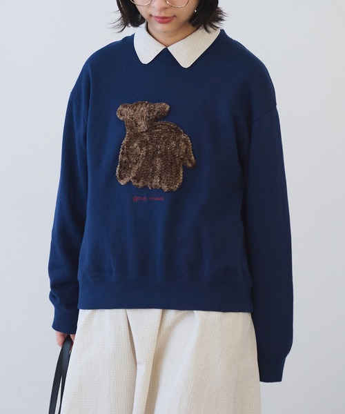 セール】30/10 コーマ裏毛 子ひつじ刺繍 スウェット（スウェット