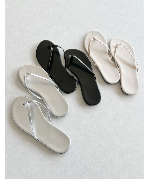 Re:EDIT（リエディ）の「シンプルビーチサンダル（サンダル・レディース・ホワイト/シルバー/ブラック・SMALL/MEDIUM/LARGE）」の4枚目の写真