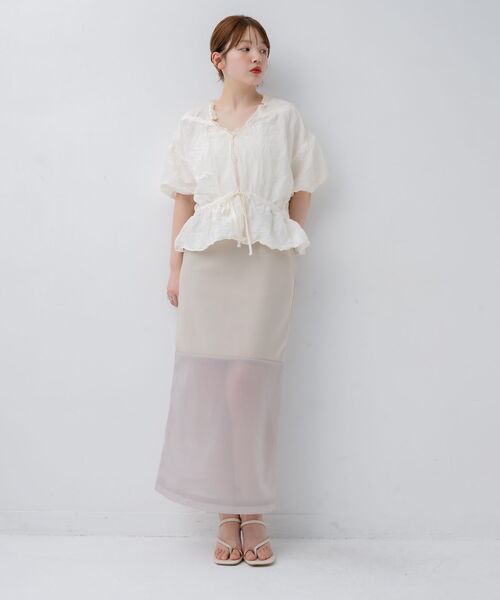 kivi（キヴィ）の「wrinkles blouse（シャツ/ブラウス・レディース・ブラック/ナチュラル/ピンク・FREE）」の5枚目の写真