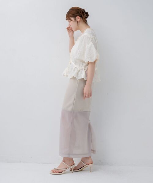 kivi（キヴィ）の「wrinkles blouse（シャツ/ブラウス・レディース・ブラック/ナチュラル/ピンク・FREE）」の6枚目の写真