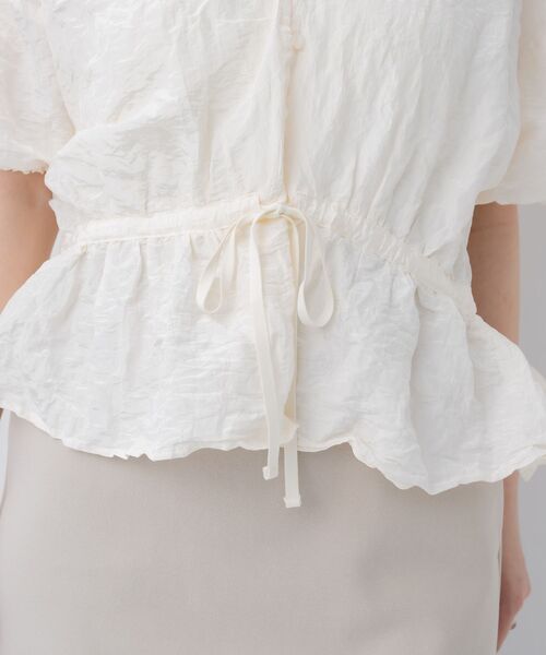 kivi（キヴィ）の「wrinkles blouse（シャツ/ブラウス・レディース・ブラック/ナチュラル/ピンク・FREE）」の12枚目の写真