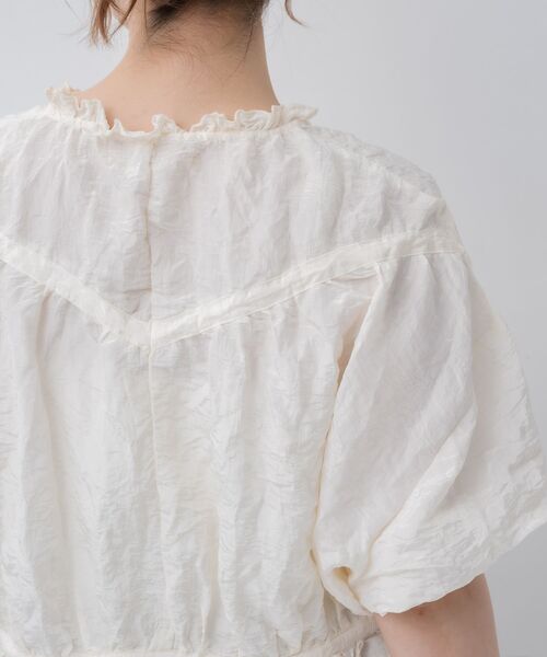 kivi（キヴィ）の「wrinkles blouse（シャツ/ブラウス・レディース・ブラック/ナチュラル/ピンク・FREE）」の14枚目の写真