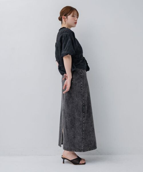 kivi（キヴィ）の「wrinkles blouse（シャツ/ブラウス・レディース・ブラック/ナチュラル/ピンク・FREE）」の17枚目の写真