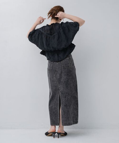 kivi（キヴィ）の「wrinkles blouse（シャツ/ブラウス・レディース・ブラック/ナチュラル/ピンク・FREE）」の18枚目の写真