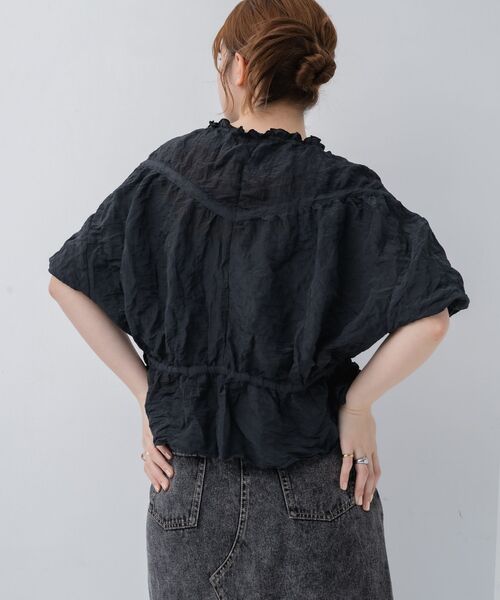 kivi（キヴィ）の「wrinkles blouse（シャツ/ブラウス・レディース・ブラック/ナチュラル/ピンク・FREE）」の20枚目の写真