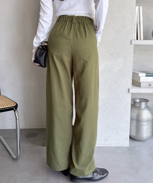 Eclat one(エクラワン)の「【Eclat one】ツイル コクーン ベイカーパンツ(カーゴパンツ・レディース・アイボリー/カーキ/ブラック・FREE)」の5枚目の写真