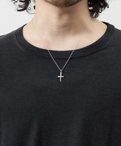 HARIM（ハリム）の「HARIM ハリム / CHARM CROSS PENDANT シルバー925クロスネックレス ロジウムコーティング / HRPM003 RP（ネックレス・メンズ・シルバー・FREE）」の2枚目の写真