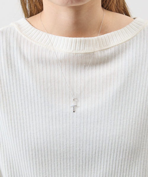 HARIM（ハリム）の「HARIM ハリム / CHARM CROSS PENDANT シルバー925クロスネックレス ロジウムコーティング / HRPM003 RP（ネックレス・メンズ・シルバー・FREE）」の3枚目の写真