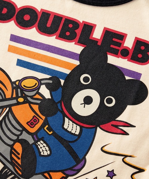 DOUBLE_B（ダブルビー）の「『DBレーシング』半袖Ｔシャツ（Tシャツ/カットソー・キッズ・パープル/カーキ・100cm/120cm/130cm/80ｃｍ/90cm/110cm）」の5枚目の写真