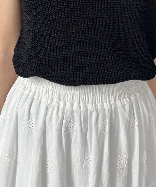 Chez toi(シェトワ)の「レーススカート(スカート・レディース・ブラック/ホワイト・FREE)」の15枚目の写真