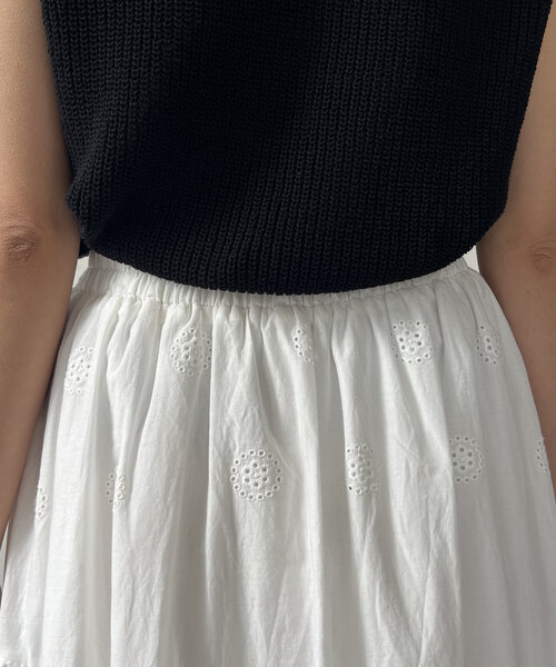 Chez toi(シェトワ)の「レーススカート(スカート・レディース・ブラック/ホワイト・FREE)」の14枚目の写真