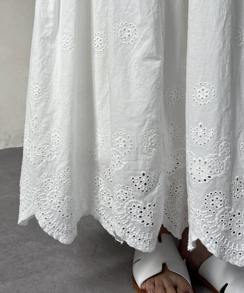 Chez toi(シェトワ)の「レーススカート(スカート・レディース・ブラック/ホワイト・FREE)」の12枚目の写真