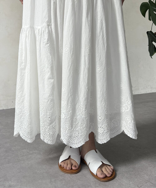 Chez toi(シェトワ)の「レーススカート(スカート・レディース・ブラック/ホワイト・FREE)」の11枚目の写真