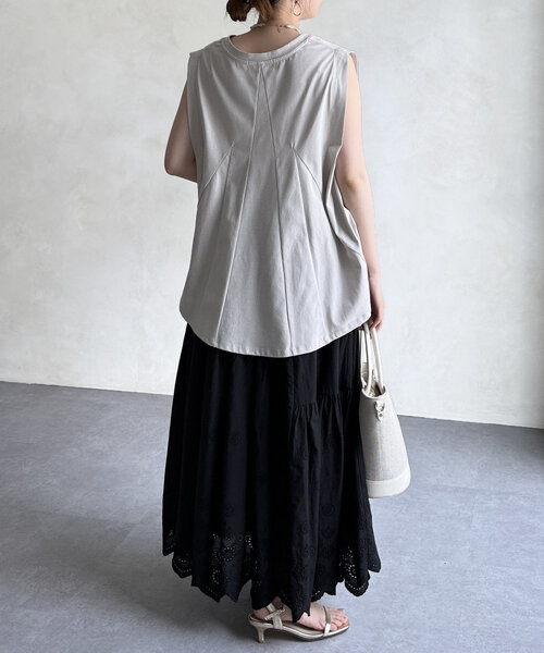 Chez toi(シェトワ)の「レーススカート(スカート・レディース・ブラック/ホワイト・FREE)」の3枚目の写真