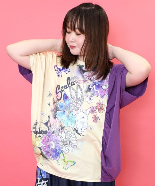 イズスカラー ScoLar スカラー 花畑を描いた絵画風 切替 チュニック 新品 楽天市場】☆SALE☆【is ScoLar イズ スカラー】542269 花畑を