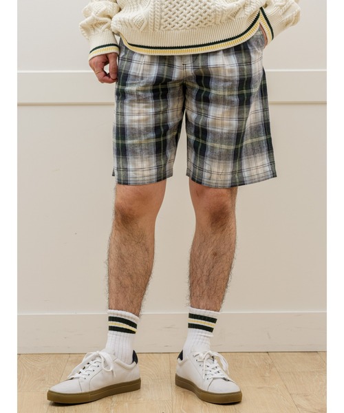 【M】MALBON ショートパンツとシャツセット Gap × Malbon 9.5インチ プリーツ バギーショートパンツ（その他